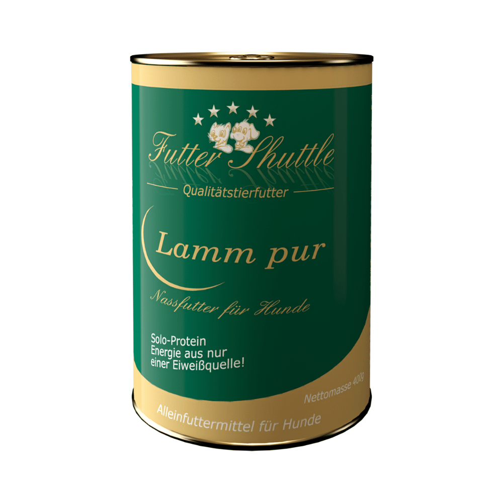 Hunde Nassfutter Lamm Pur – Monoprotein Allergikerfutter getreidefrei | Dose