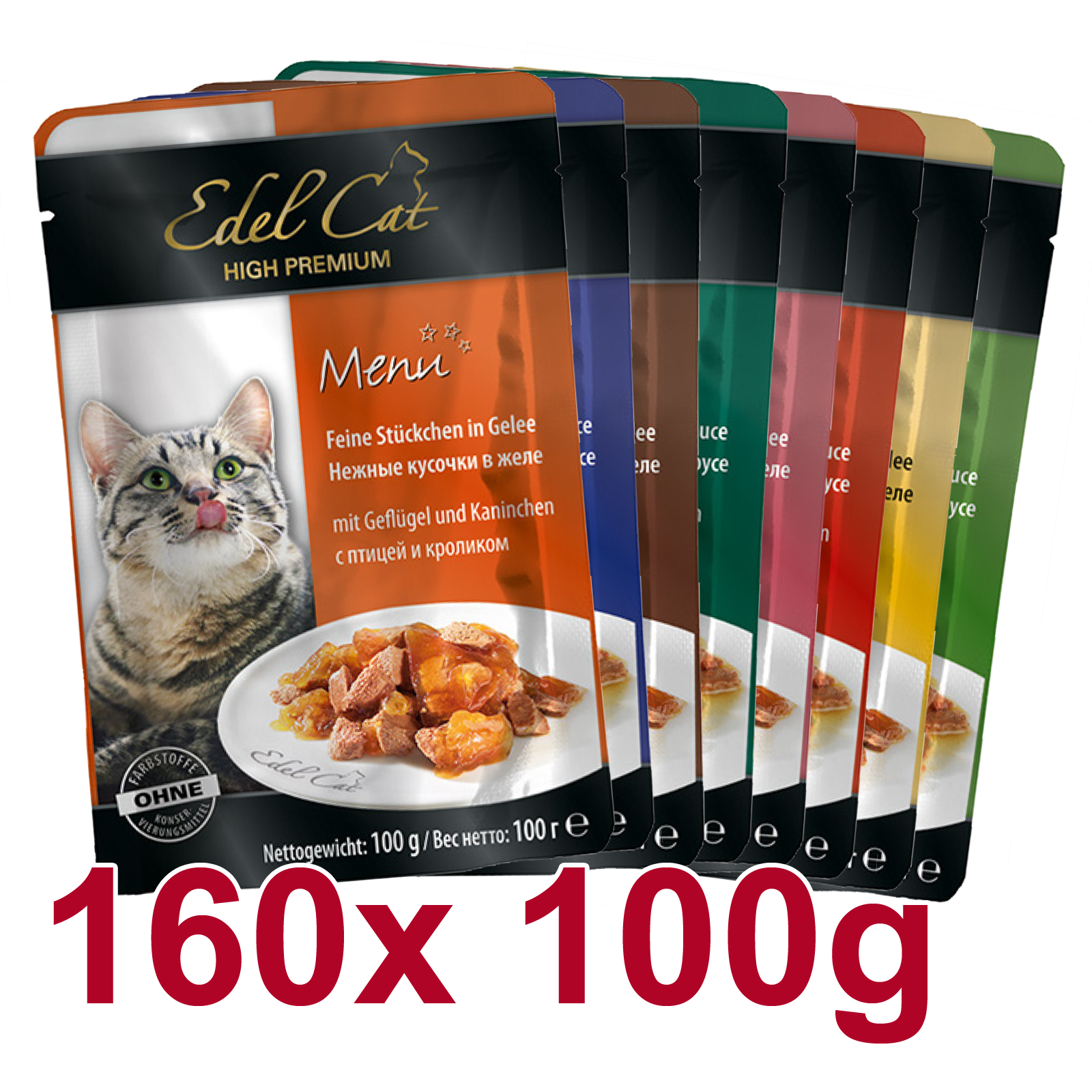 Angebot Katzen Nassfutter | Frische Beutel mit leckerer Sauce und Gelee  8 x 20 Stück