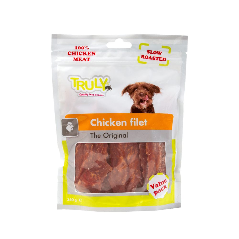 Chicken Filet Hundesnack – Reines Hühnerbrustfilet, fettarm & proteinreich – 360 g Big-Pack