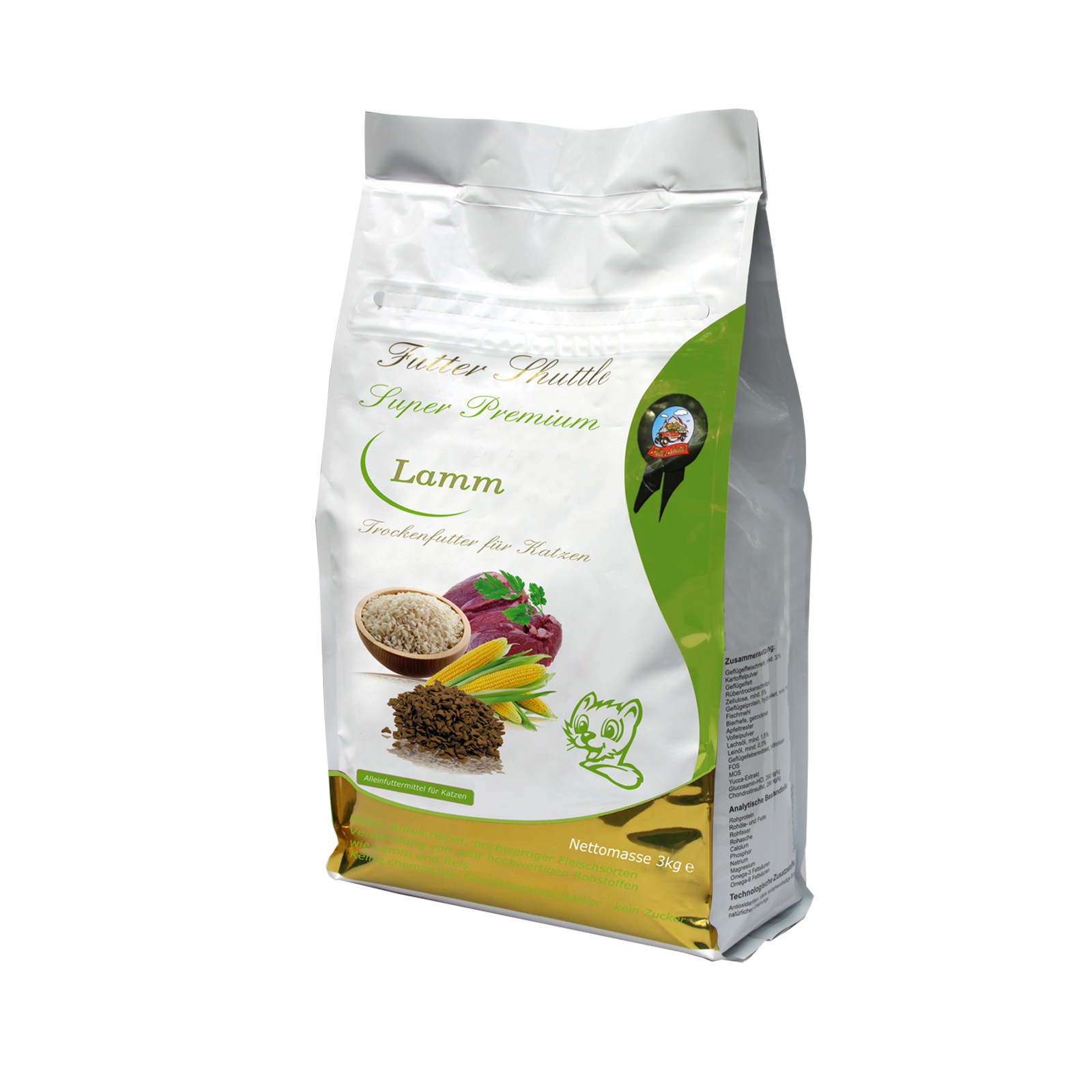 Angebot Trockenfutter für Katzen – 2 × 3 kg Lamm & Dreierlei Sparpaket