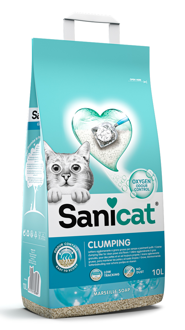 Katzenstreu klumpend. Sanicat Clumping Oxygen Power (Klumpend)