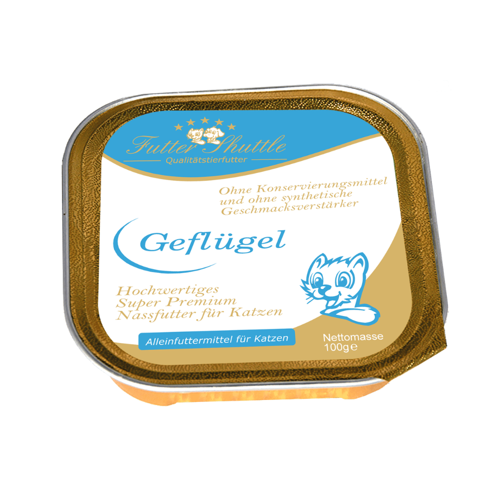 Katzenfutter Sparpaket Nassfutter ohne Zucker – 84 x 100 g Schalen XXL Mix