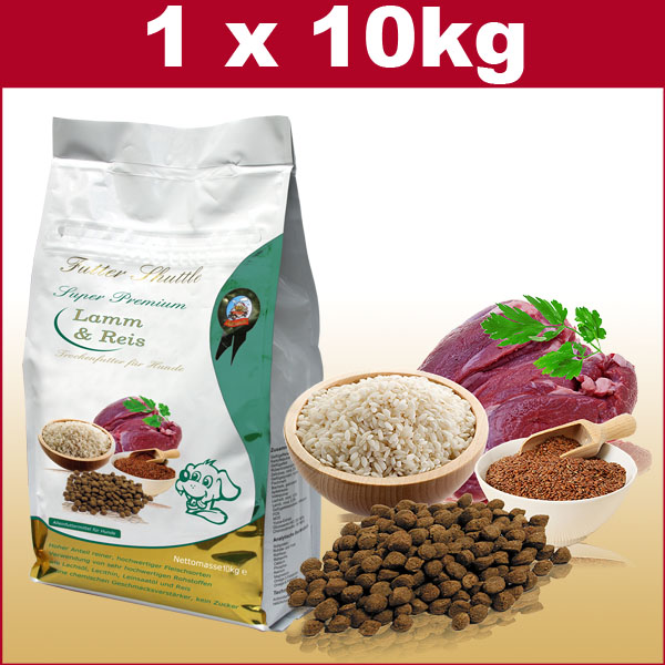 Hundefutter Trockenfutter Lamm und Reis Sensitiv 10 kg Sack