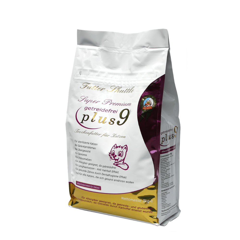 Katzenfutter ohne Getreide Plus 9 – Geflügel & Kartoffel 3 kg