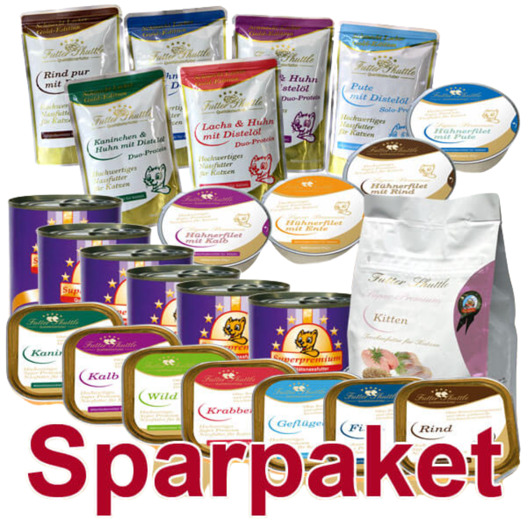 Kittenfutter Sparpaket| Kitten Trockenfutter und Kitten Nassfutter als Sparpack