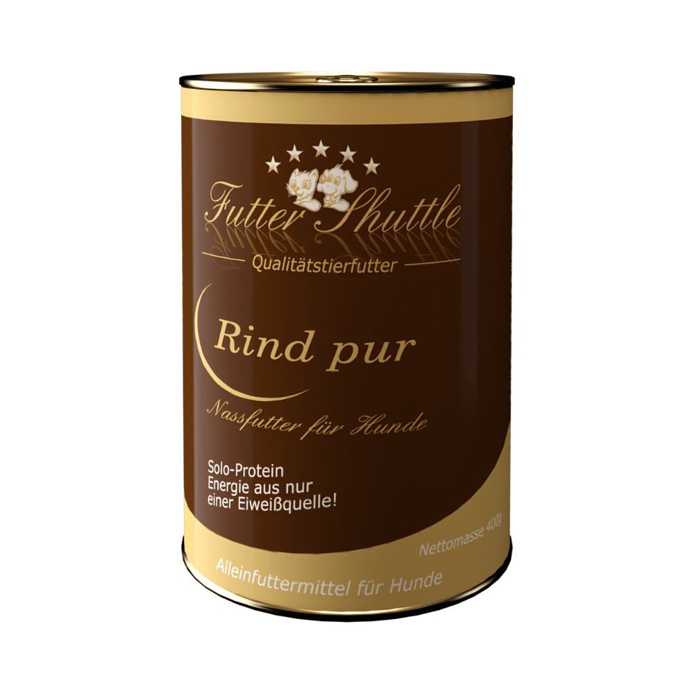 Hunde Nassfutter Rind Pur – Monoprotein Allergikerfutter getreidefrei | Dose