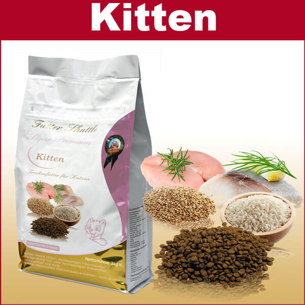 Kitten Trockenfutter im 3 kg Sack | Trockenfutter für Kitten und