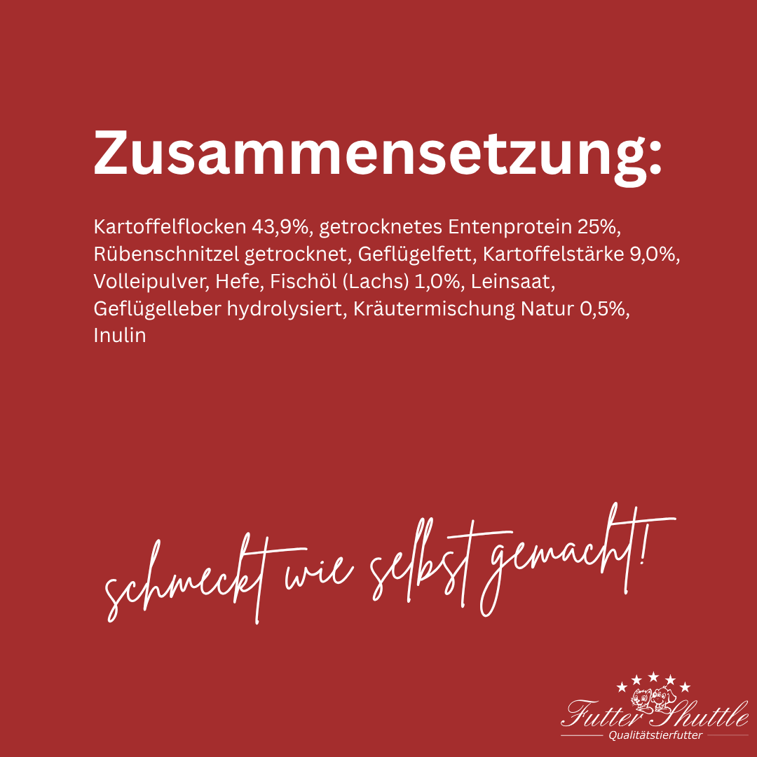 Super Premium Ente & Kartoffel 10kg - Getreidefreies Hundefutter Trocken