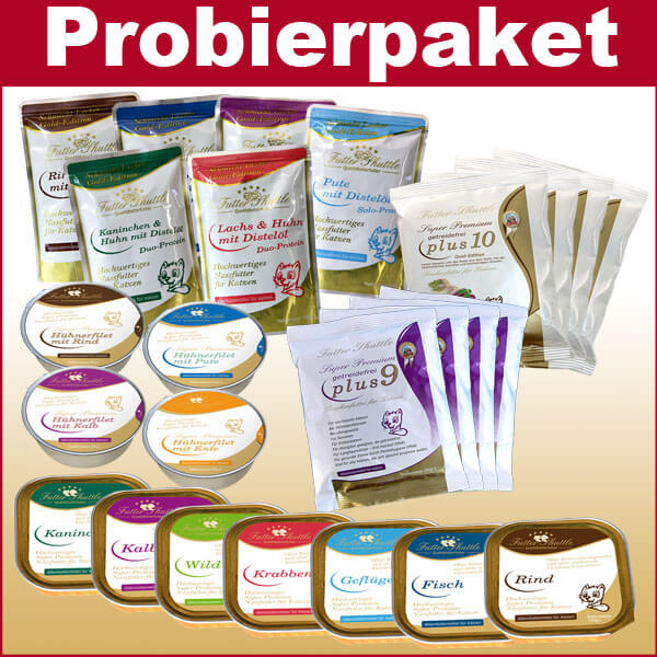 Probierpaket Katzenfutter Getreidefrei