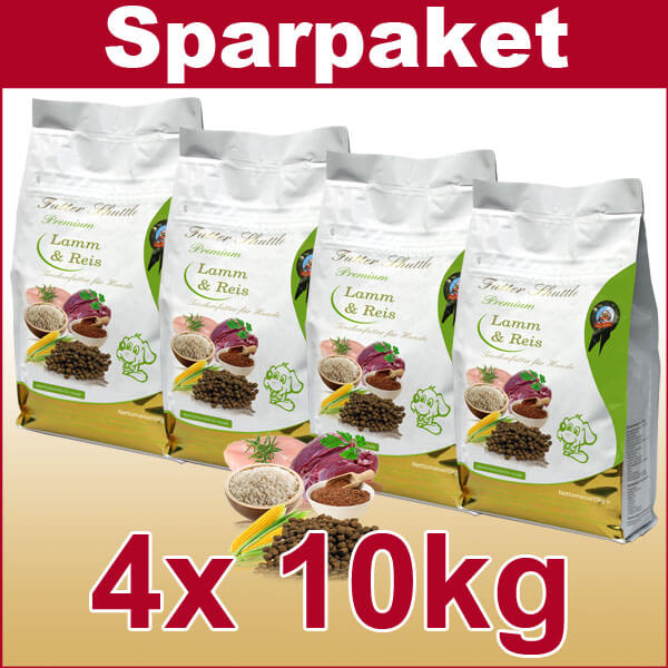 Hunde Trockenfutter Sparpack  4 x 10 kg Premium Hundetrockenfutt