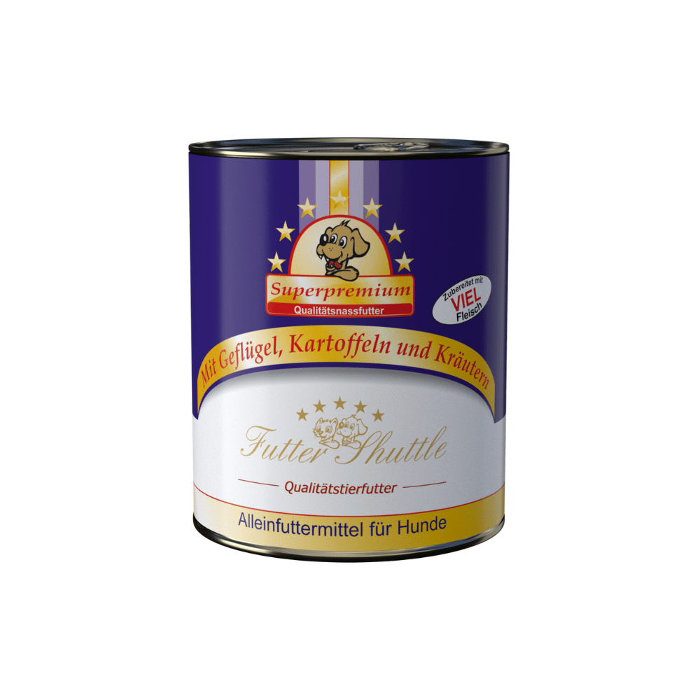 XL Sparpaket Hunde Nassfutter 54 × 800 g – Premium Metzgerqualität | Alleinfuttermittel für Hunde