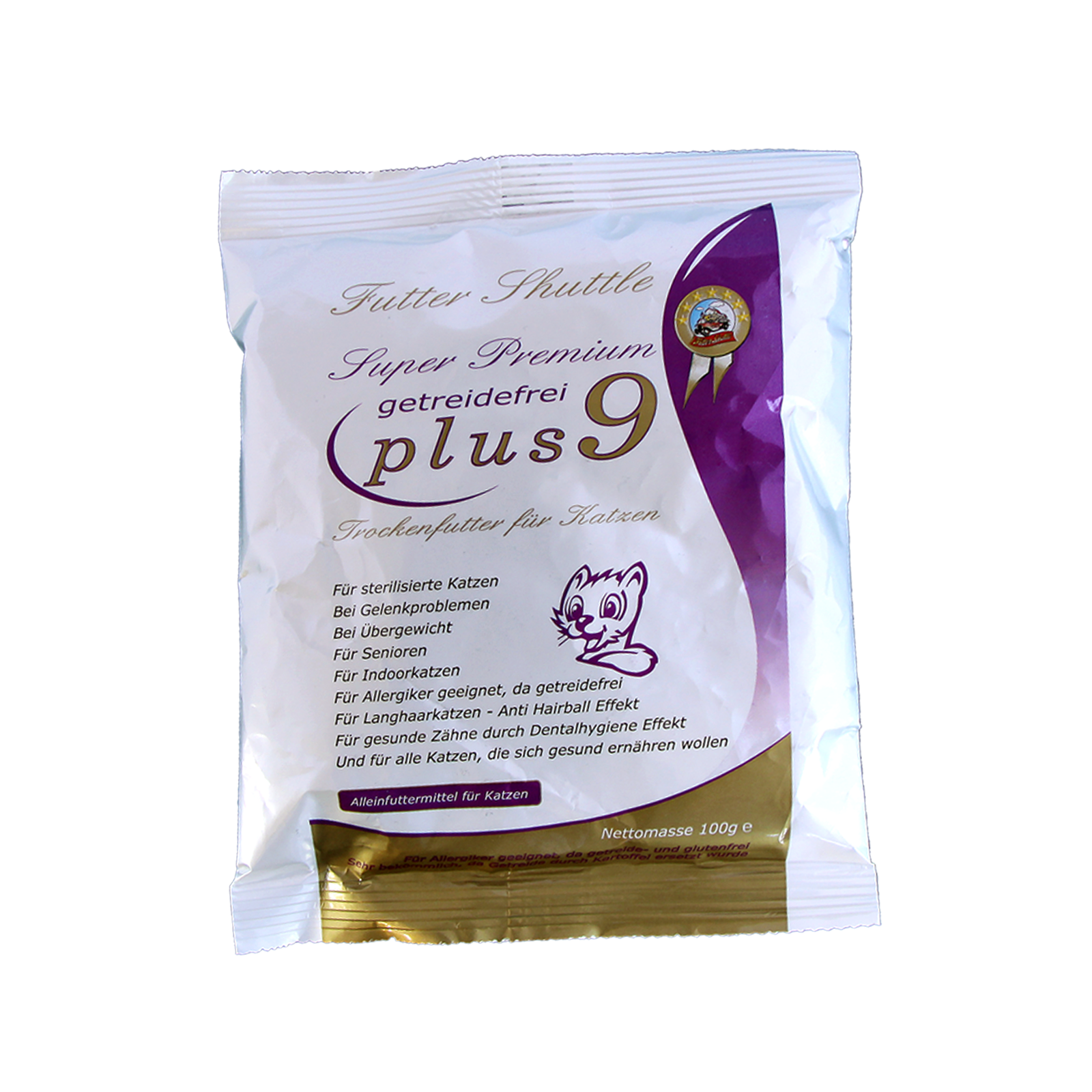 Katzenfutter Getreidefrei Probe Plus 9 – Premium Katzen Trockenfutter zum Testen