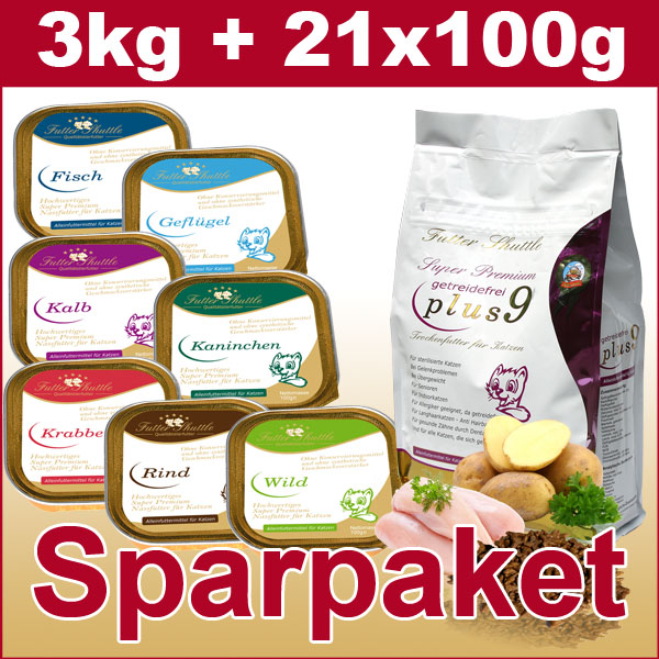 Sparpaket Getreidefeies Katzenfutter